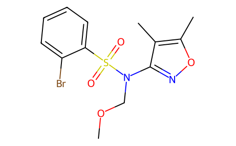 bromo-N-(4,5-dimethylisoxazol-3-yl)-N-(methoxymethyl)benzenesulfonamide 415697-57-3